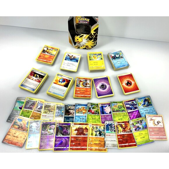 Pokémon TCG Trading Card Mixed Lot of 360 Modern Cards in Collectible Tin - Picture 3 of 15